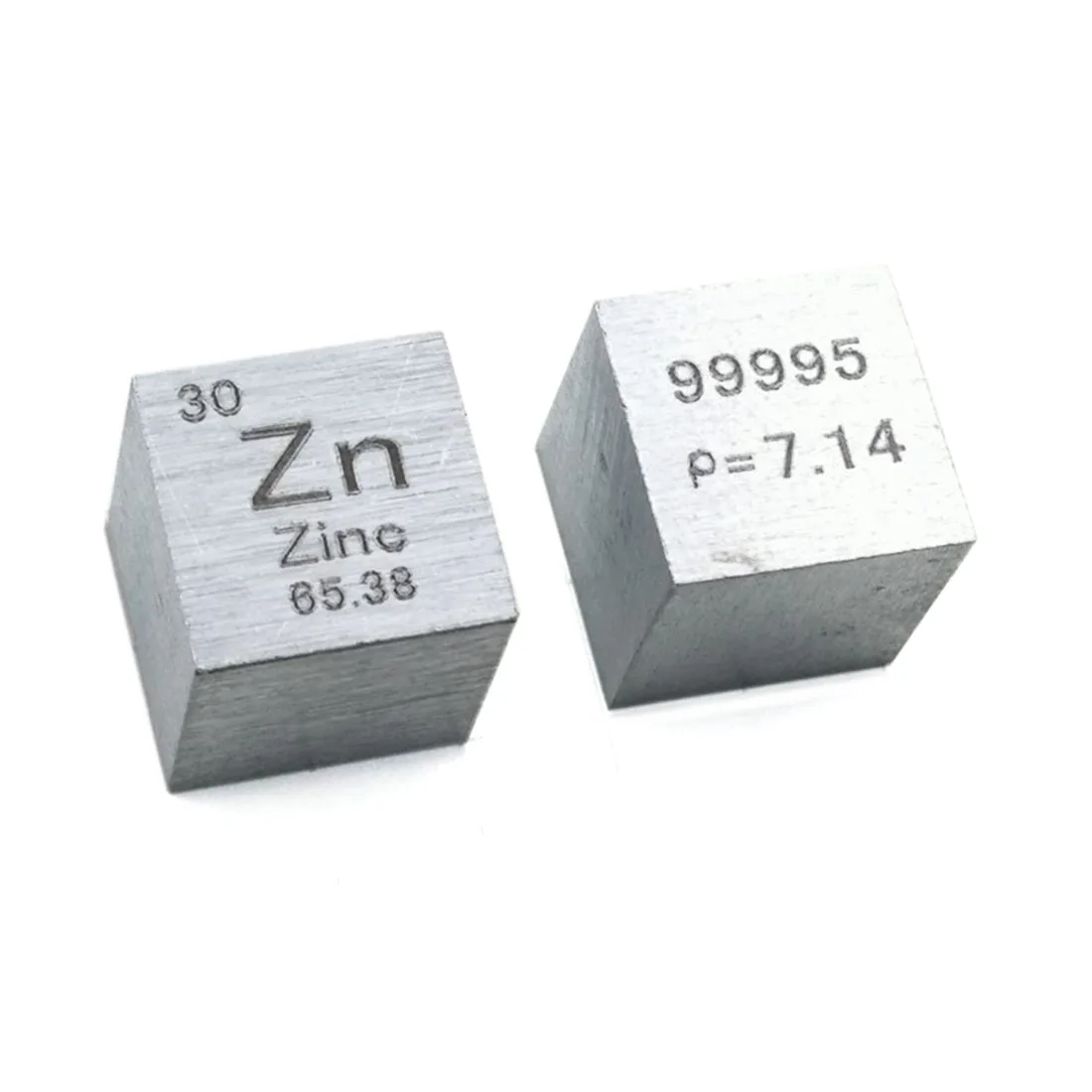 

10 X 10 X 10mm Wiredrawing High Purity Zinc Cube Periodic Table Of Elements Cube(Zn≥99.9%) For Research Study School Education