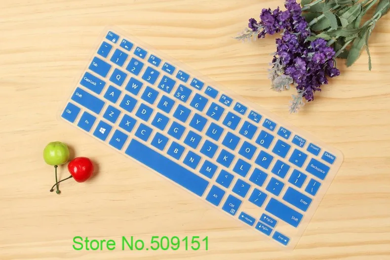 Силиконовый защитный чехол для клавиатуры Dell Latitude 7275 5285 N005 N006 L5290 XPS12-9250-2308 2608T 15-7547/7548 15B/BR/BD - Цвет: Blue