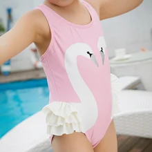 Детский купальный костюм с волнистым рисунком; три милых розовых бабочки для маленьких девочек; Высококачественный детский купальный костюм