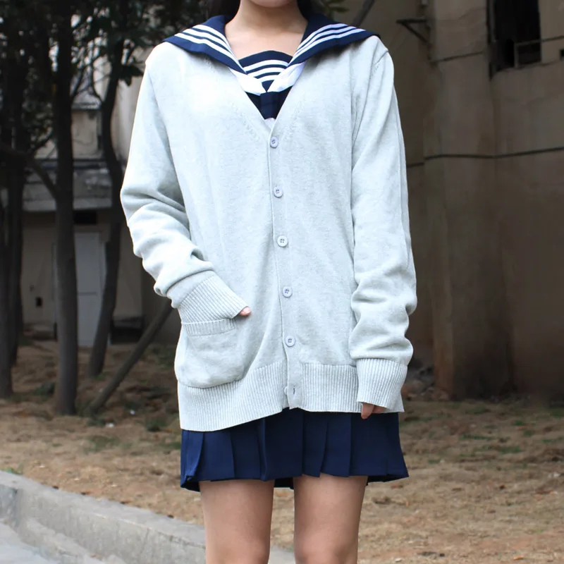 Buy Japan school sweater Spring and autumn 100 V neck