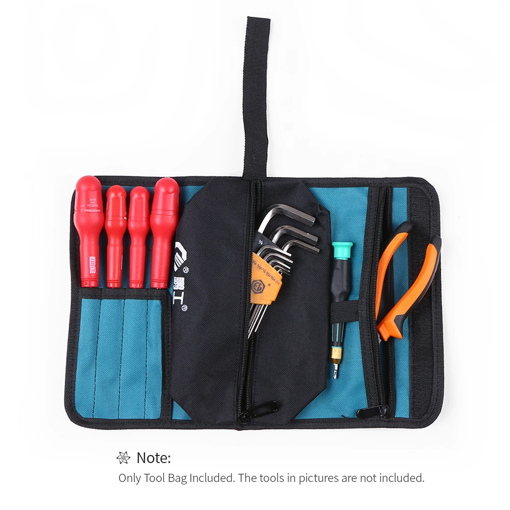 

Oxford Canvas Tool Bag Tool Organizer Chisel Roll Pounch Waterproof Repairing Carrying Bag for Carpenter Hammer Repair Tools Bag
