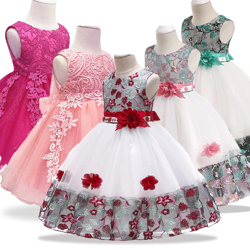 Baby Dress Infant Party Dress For Baby Girl First 1 Year Birthday Dress Kids Christening Dress New Year Costume Newborn Clothes