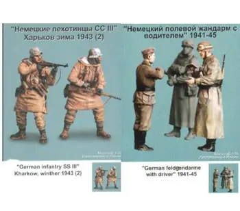 

1/35 Uncolor 1942 Uncolor infantry include 4 toy Resin Model Miniature Kit unassembly Unpainted