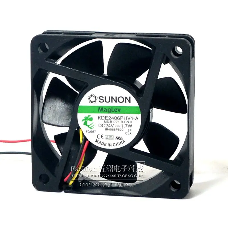 

1pcs KDE2406PHV1-A 6CM 1.7W DC 24V 6015 60mm 3 line alarm server inverter axial blower cooler cooling fans