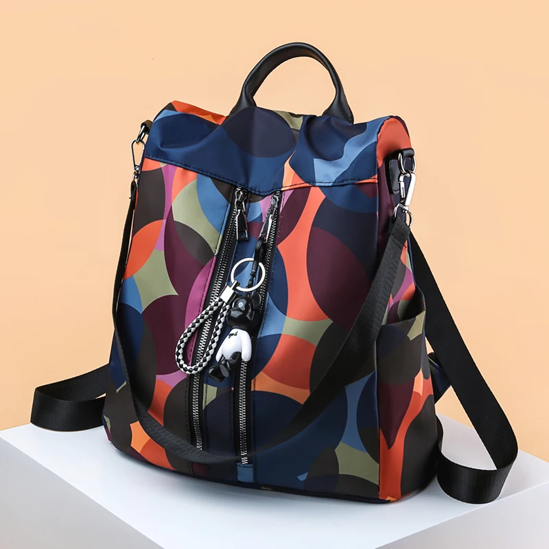 New Colorful Anti Theft Women Backpack Durable Waterproof Oxford Backpack School Girls Lovely Schoolbag Backpack Mochila