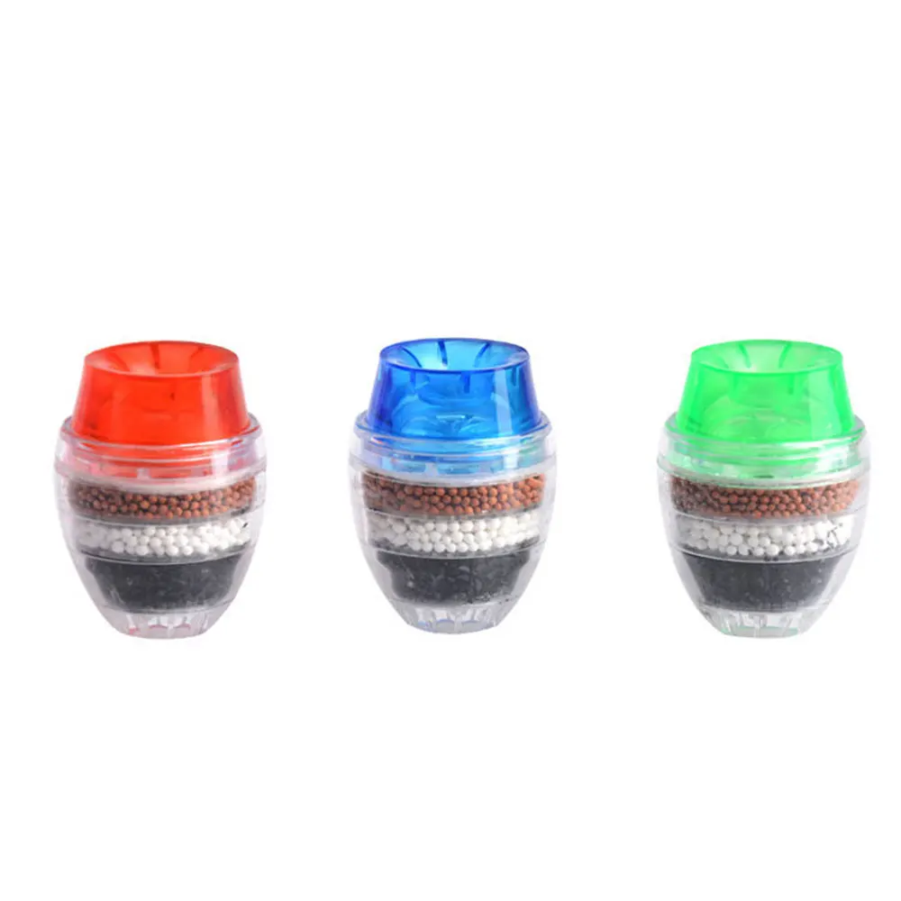 Faucet Water Filter 13*9*6cm Purifier Filtration Cartridge 3 Color Activated Carbon Replacement Durable Home Supplies Tap