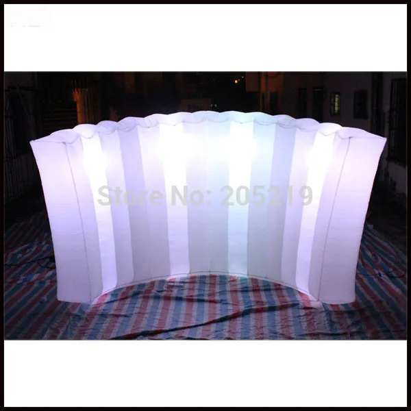 

Free shipment 3.5mL*2mH High quality LED light event inflatable wall