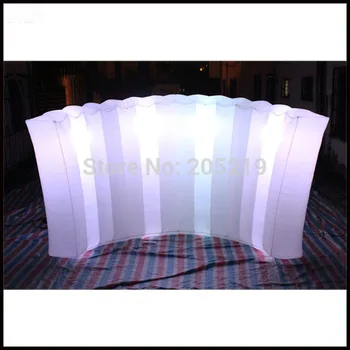

Free shipment 3.5mL*2mH High quality LED light event inflatable wall