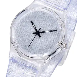 Милые детские часы с Минни Микки Маус, прозрачные силиконовые наручные часы для девочек и мальчиков, милые кварцевые часы для студентов