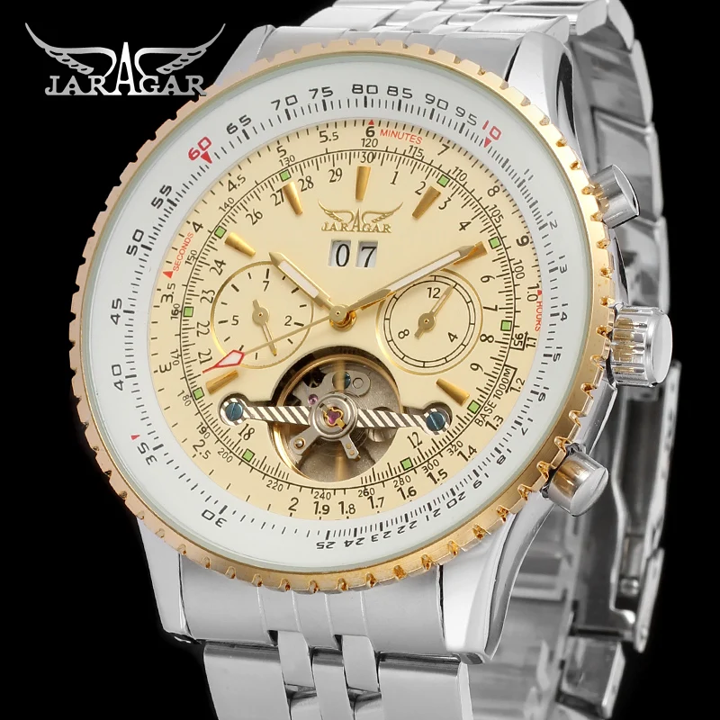 JAG034M4T1 Новинка Jargar автоматические мужские часы заводские классические латунные