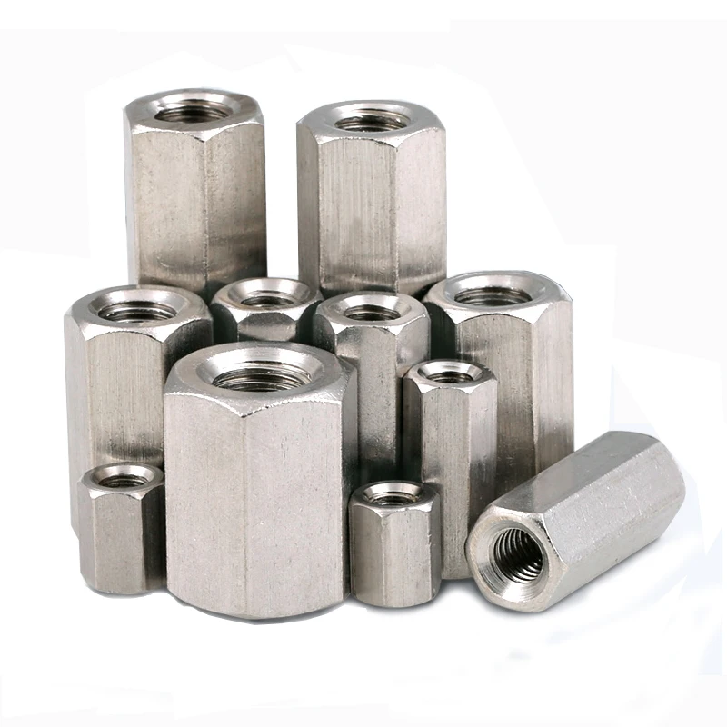1 PC the inside diameter of 16mm Female 304 Stainless Steel Hex Nut Rod Pipe Fitting Connector Adapter M16x25xS24 | Обустройство дома