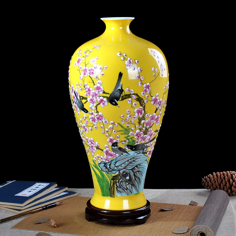 Jingdezhen Yu Hailin ceramics famous hand painted pastel xishangmeishao