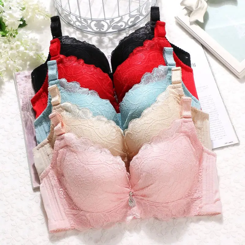 

Women Push Up Lace Bras Fashion Convertible Straps Adjusted-straps Bras Underwire