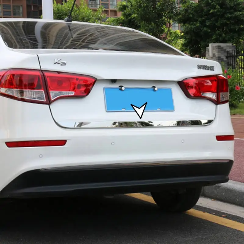 

CAR-STYLING FOR KIA RIO K2 2012-2016 ACCESSORIES REAR DOOR GATE TRIM TRUNK LID MOLDING COVER STICKERS