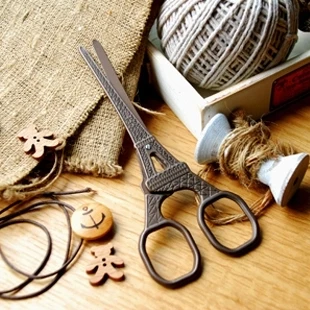 

Grocery French Paris Eiffel Tower Retro Scissors DIY Handmade Antique Scissors Stitch Sewing