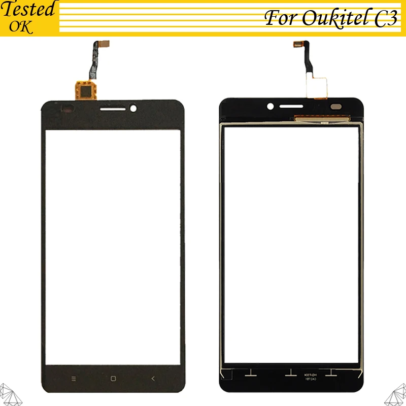 

100% Tested Working Front Glass Lens Touchscreen For Oukitel C3 Touch Screen Digitizer Panel