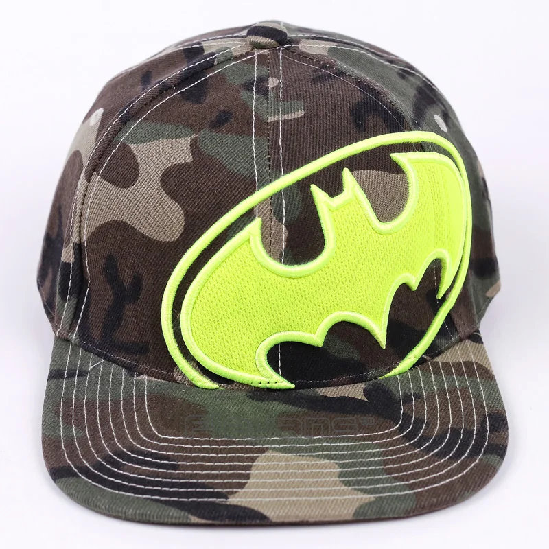 Бренд Бэтмен печати Snapback Кепка s хип хоп модная вышивка плоская шляпа мужская и женская бейсболка 3 цвета - Цвет: Зеленый