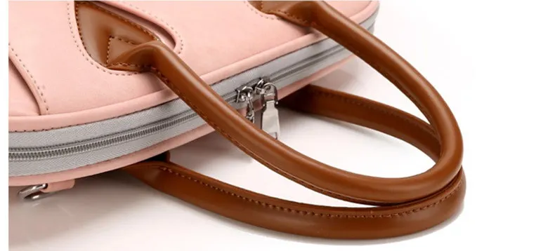 Модная кожаная сумка для ноутбука для женщин 13,3, 15,4 дюймов, роскошная сумка на плечо для ноутбука для Macbook pro, чехол 13, 14, 15 дюймов