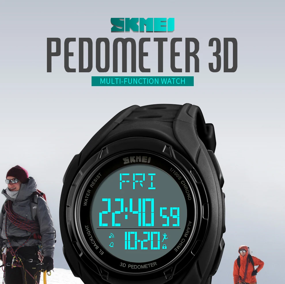 Лидер продаж! Мода бренд SKMEI 1315 шагомер калорий Для мужчин цифровой наручные часы шок Water Proof военной часы Relogio Masculino 1315
