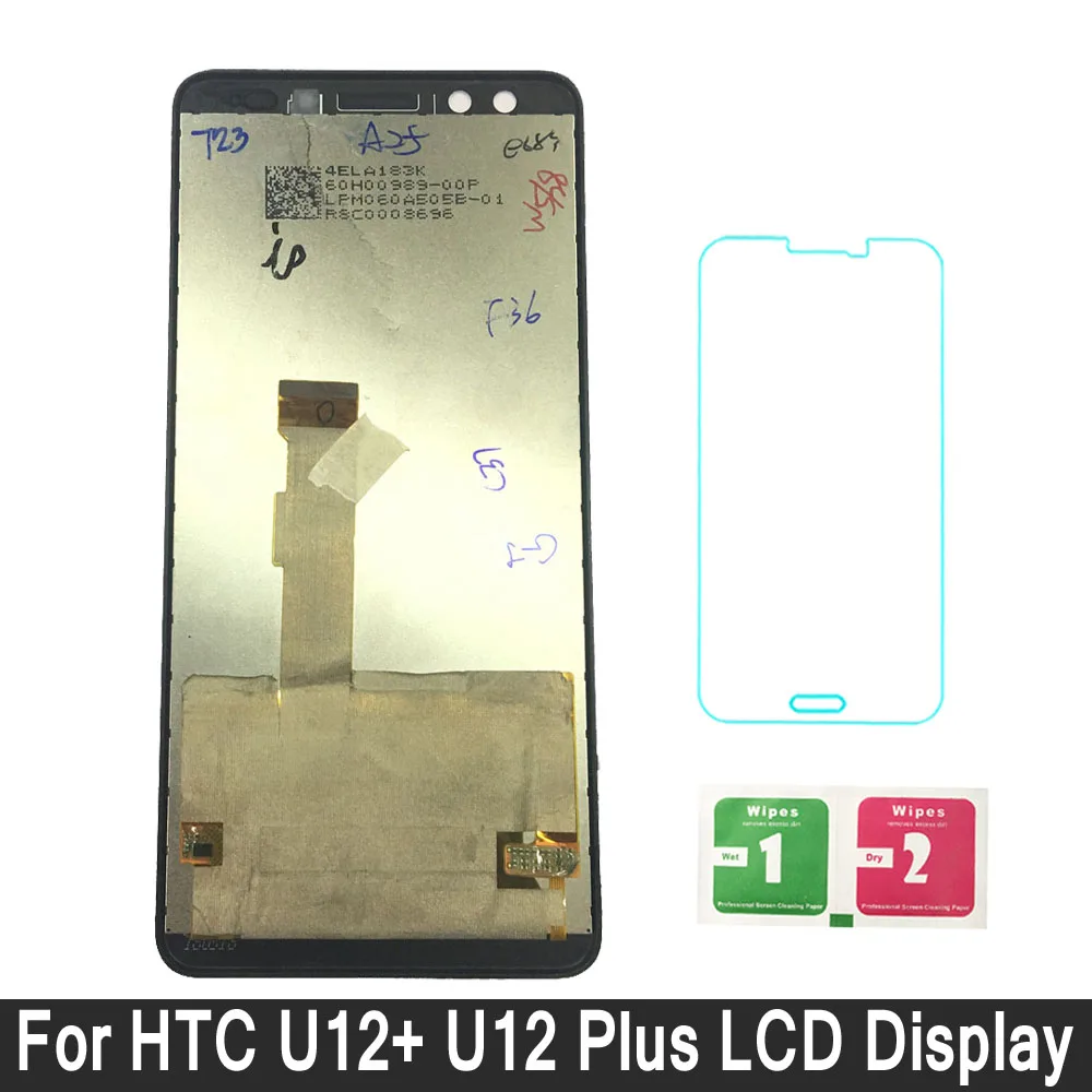 

LCD Display For HTC U12+ U12 Plus Touch Digitizer Screen Assembly For HTC U12+ U12 Plus Display Replacement Parts