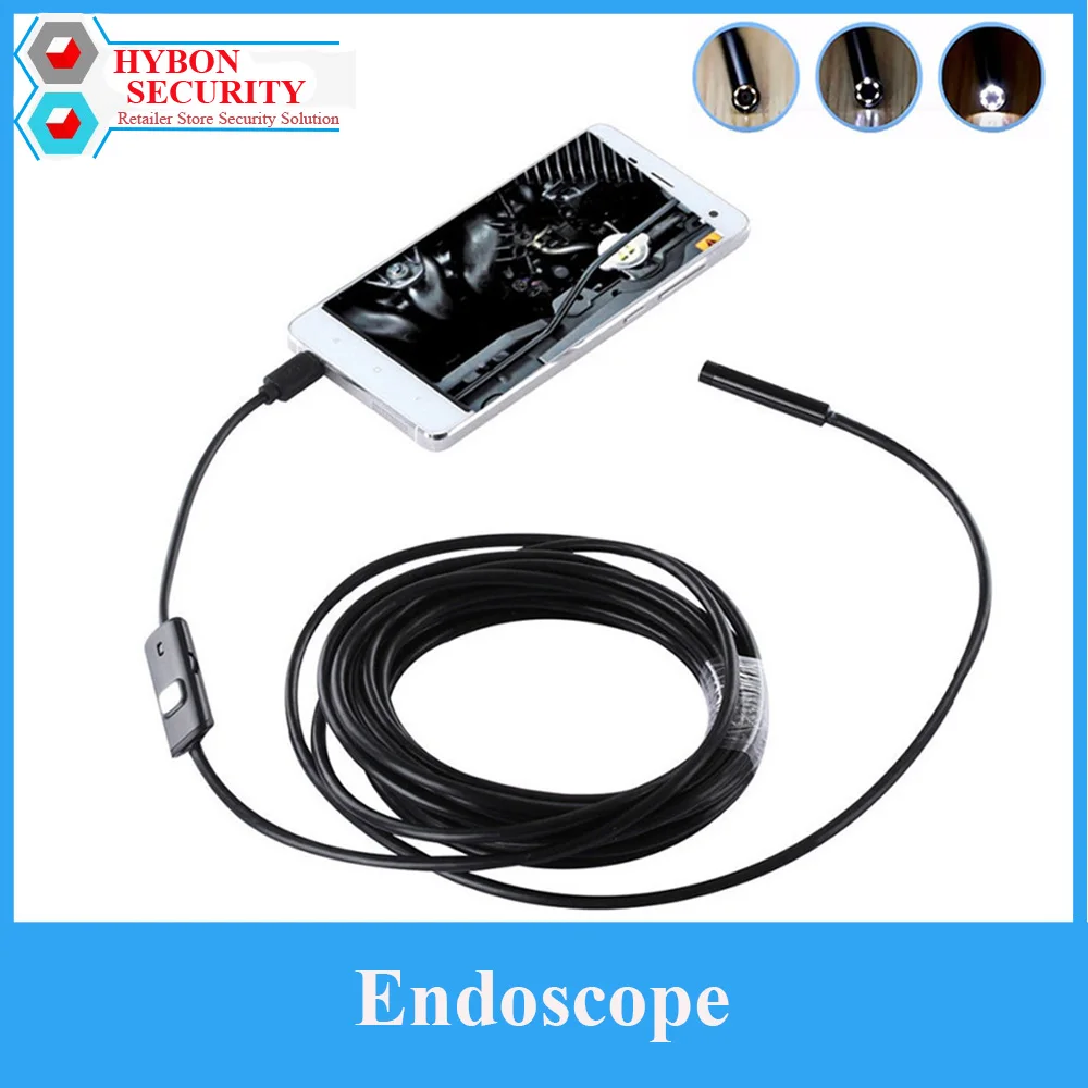 

5.5mm lens Camera 2M Endoscope Camera USB 6LED Borescope Inspection Camera Kamera Inspekcyjna for Android OTG Phone