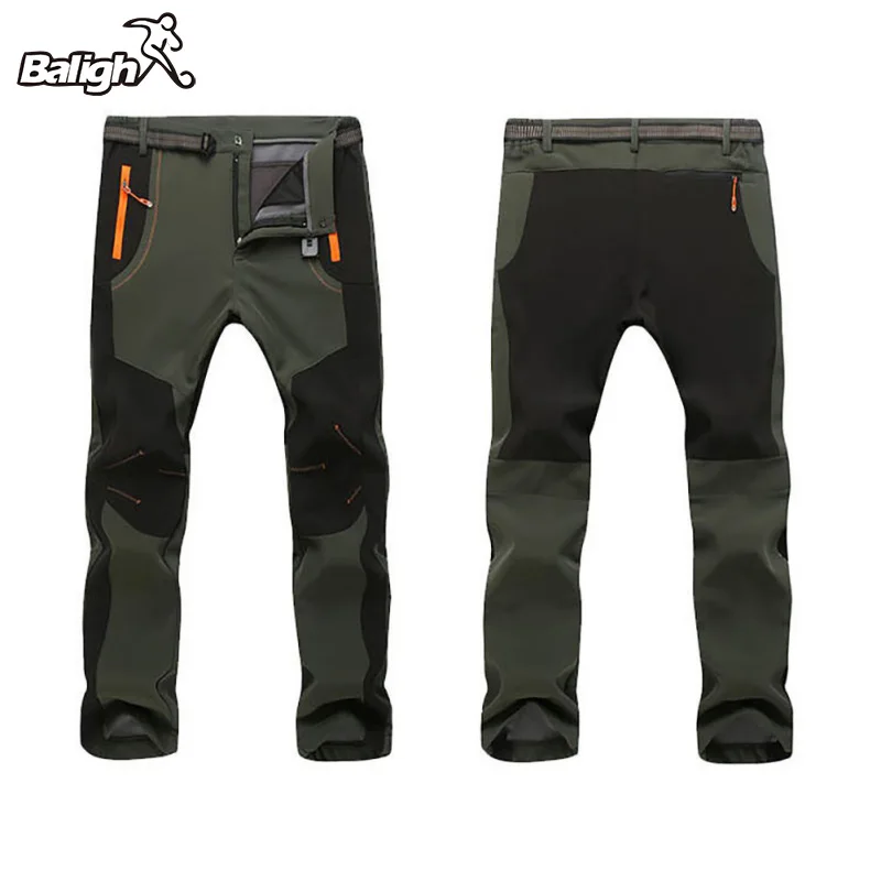 

2017 New Winter Men Women Hiking Pants Outdoor Softshell Trousers Waterproof Windproof Thermal for Camping Ski Climbing