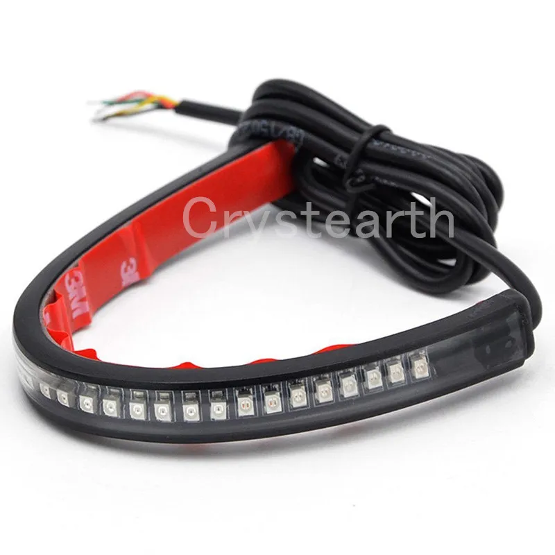 1 пара 32 светодиодный светильник для мотоцикла 3528 SMD гибкий задний стоп сигнал