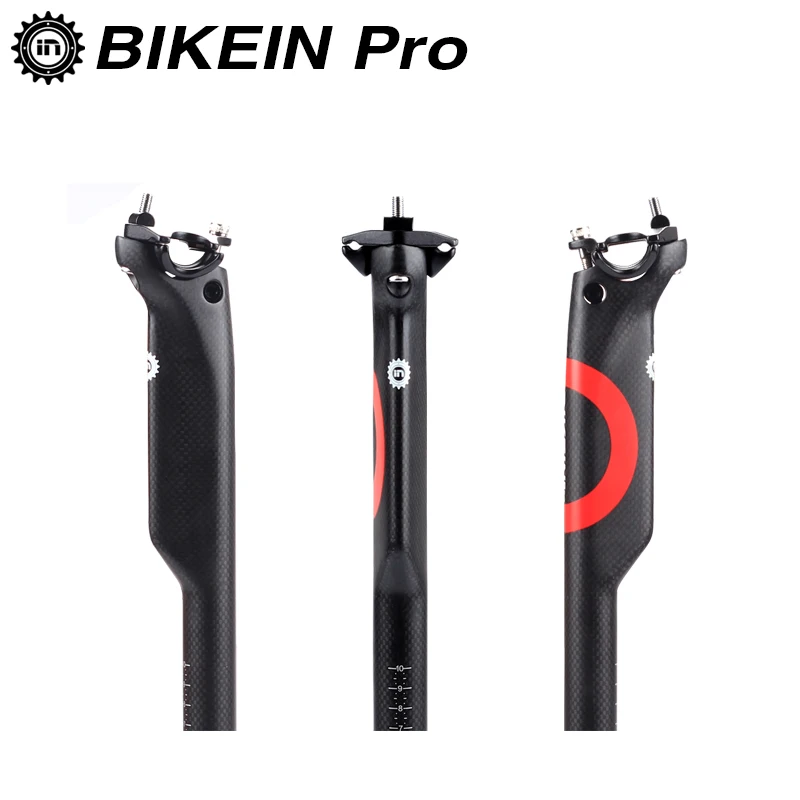 BIKEIN Pro сверхлегкий 3k углеродный дорожный горный велосипед Aero Подседельный штырь