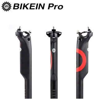 

BIKEIN Pro Ultralight 3k Carbon Road Mountain Bike Aero Seatpost 27.2/30.8/31.6 * 400mm Cycling MTB Seat Tube Bicycle Parts 230g