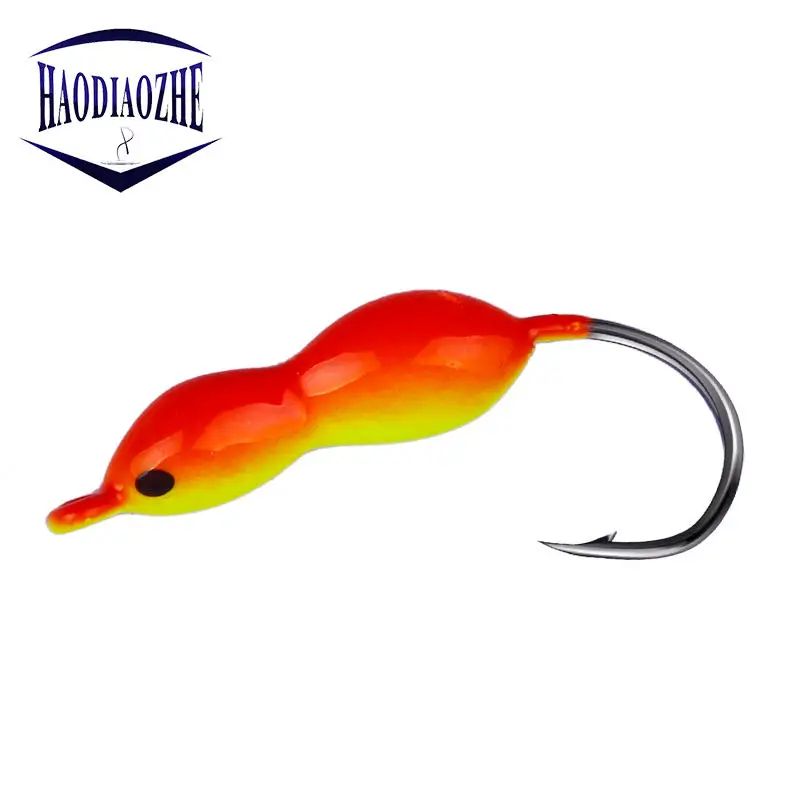 

5pcs/lot Winter Ice Fishing Hooks 2.5g 5g Mini Stainless Steel Lead Head Hook Bait Jigging Fishing Tackle Winter Fishing Hooks