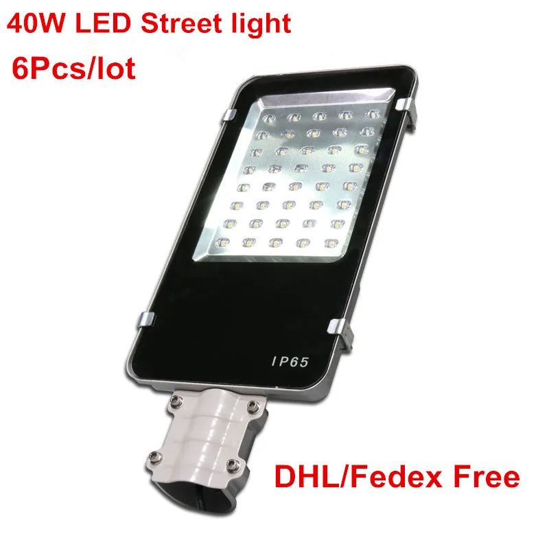 6 stks/partij, DHL Gratis verzending, 40 W Led-straatverlichting DC12V DC24V AC85-265V Aluminium LED Road Lamp Ultra heldere Outdoor Straat licht 6 stks/partij, DHL Gratis verzending, 40 W Led-straatverlichting DC12V DC24V AC85-265V Aluminium LED Road Lamp Ultra heldere Outdoor Straat licht