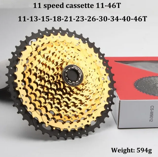 11 скоростная кассета 11-46 т 11-50 т 11-52 т CYSKY MTB кассета 11 скорость для горного велосипеда MTB BMX SRAM Shimano Sunrace - Цвет: 11-46T