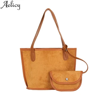 

Aelicy 2019 Fashion Women PU Messenger Bag Female Single Shoulder Diagonal Letter Big Bag Retro Handbag Large Bag Women Handbag