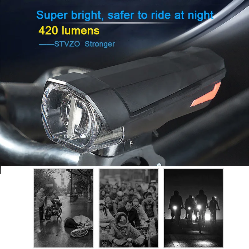 Discount Bike Light USB Rechargeable Bicycle Front Light 420 Lumen Waterproof Lamp MTB Road Cycling Riding Headlight Flashligh LED FL2491 3