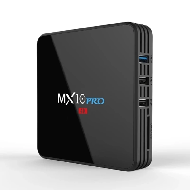Mx10 Pro Android 8.1 Tv Box 4Gb / 32Gb Rk3328 / 4K / Vp9 / H.265 / Hdr10 / Usb3.0 / Bluetooth 4.1 / Dlna / Miracast / Airplay