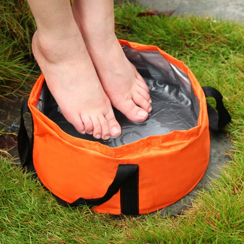 Cubo de Camping 15L lavabo al aire libre impermeable plegable Cubo de viaje portátil cubo plegable olla plegable cubo de agua Cubo de Camping 15L lavabo al aire libre impermeable plegable Cubo de viaje portátil cubo plegable olla plegable cubo de agua