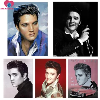 

5d diy diamond painting pictures of pay respect to The king Elvis Presley pictures Cross-stitch kits Pictures by numbers