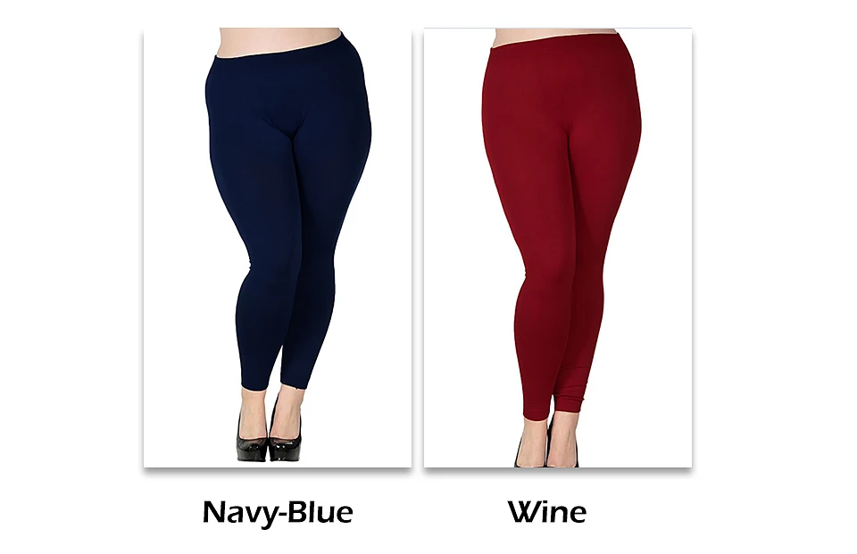 Women's Plus Size Modal Seamless High Waist Leggings Full Length Stretchy Basic Ankle Leggings Solid Color Long Legging Pants amazon leggings