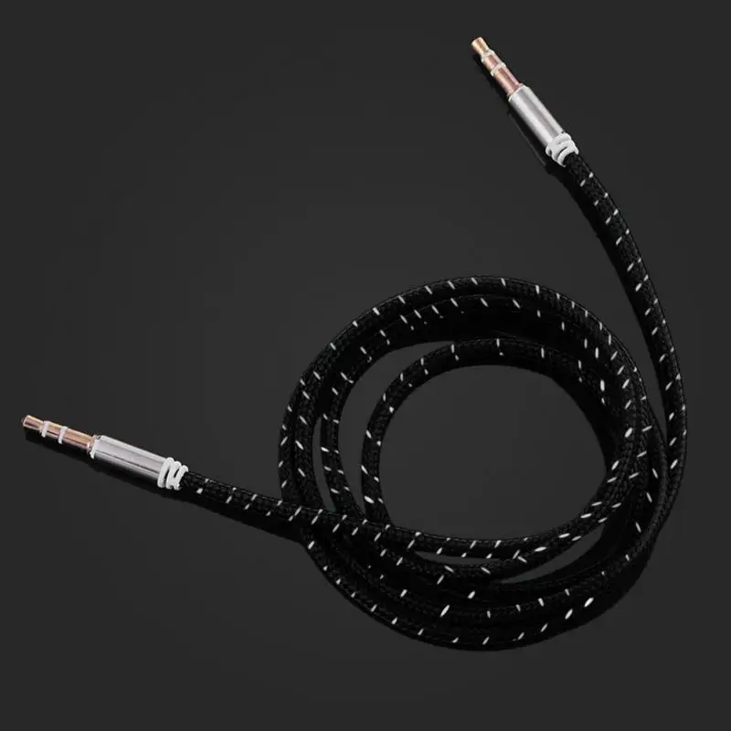 

Nylon Braid AUX Cable 3.5mm jack Male to Male Car Aux Auxiliary Cord Jack Stereo Audio Cable for iPhone for iPod