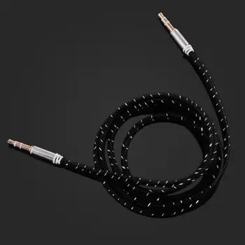 

Nylon Braid AUX Cable 3.5mm jack Male to Male Car Aux Auxiliary Jack Stereo Audio Cable for iphone for iPod