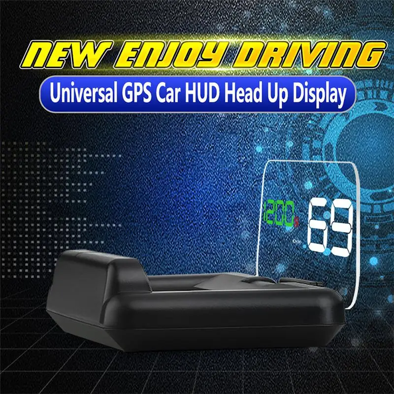 

Adeeing Universal HUD Digital Universal Projection Display with GPS Car Truck Speedometer Display HUD Projection Display