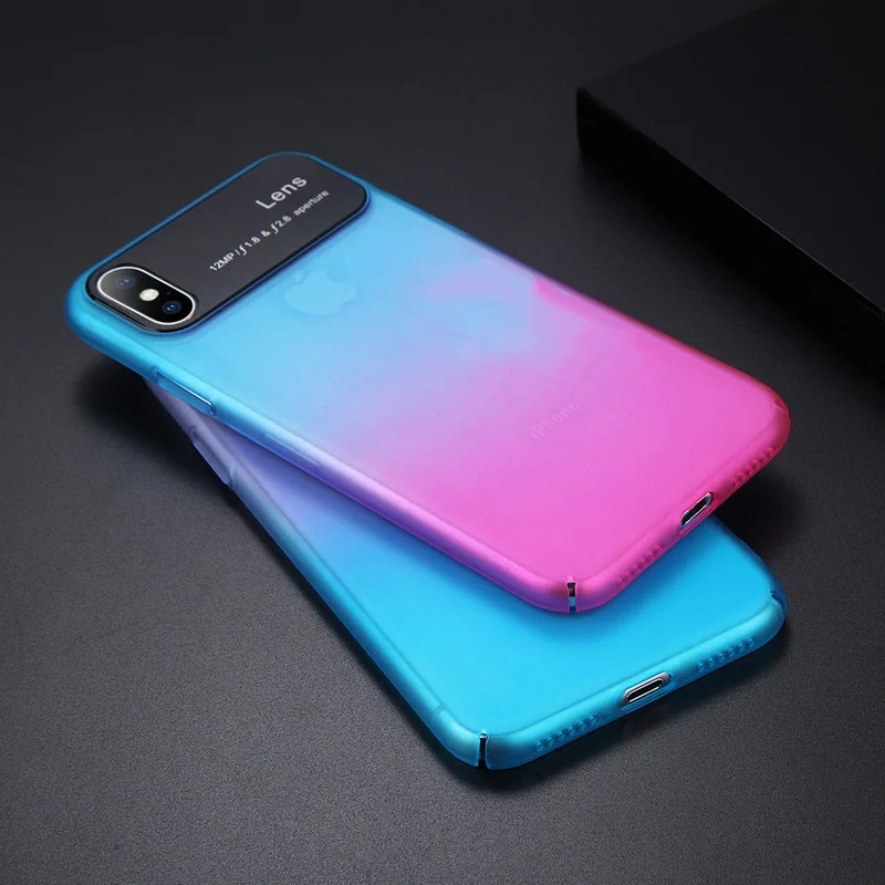 Luxury Gradient Color Phone Case For iPhone XS Max Smooth Mirror Hard PC Plastic Back Cover For iPhone X XR 6 6S 7 8 Plus Cases Luxury Gradient Color Phone Case For iPhone XS Max Smooth Mirror Hard PC Plastic Back Cover For iPhone X XR 6 6S 7 8 Plus Cases