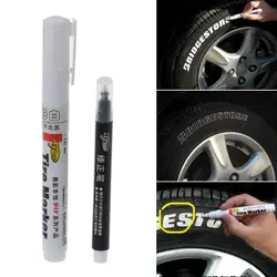 1 комплект белого цвета Перманентный маркер для шин ручка для автомобильных шин и шина для мотоциклов