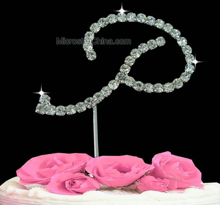 Wedding-Cakes-Topper-P-Letter-P-Cake-Topper-Crystal-Rhinestone-Personalized-acrylic-Anniversary-Decoration-Monogram