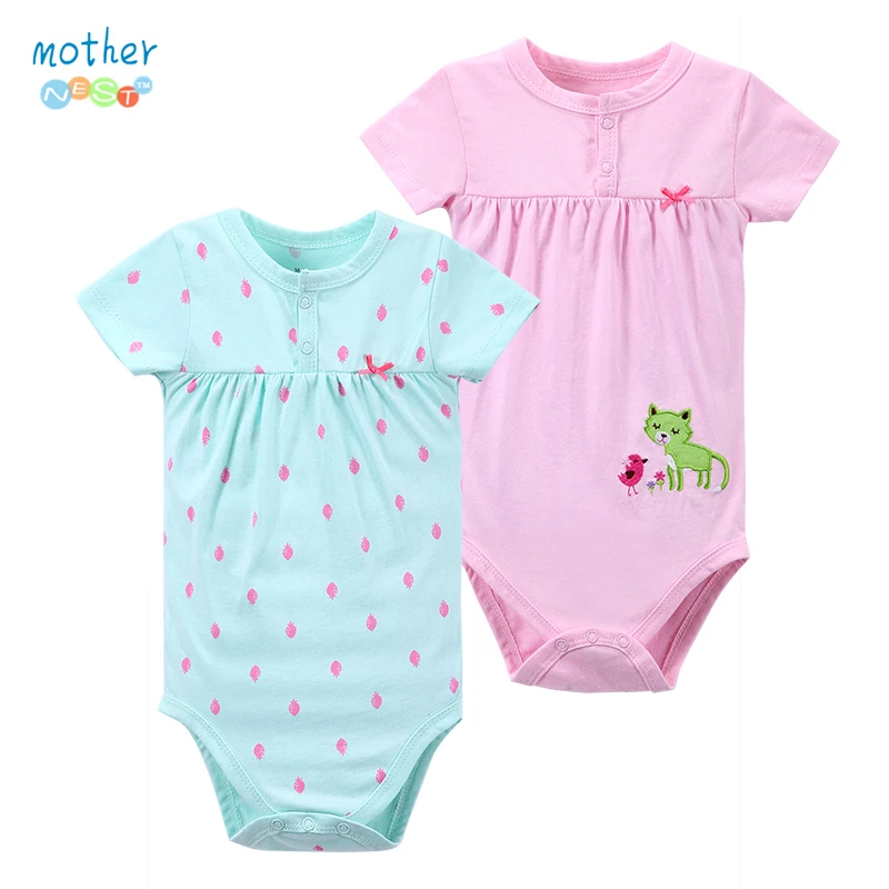 Baby Bodysuits Summer Jumpsuits Sleeveless Baby Girl Clothes Cute Fruit