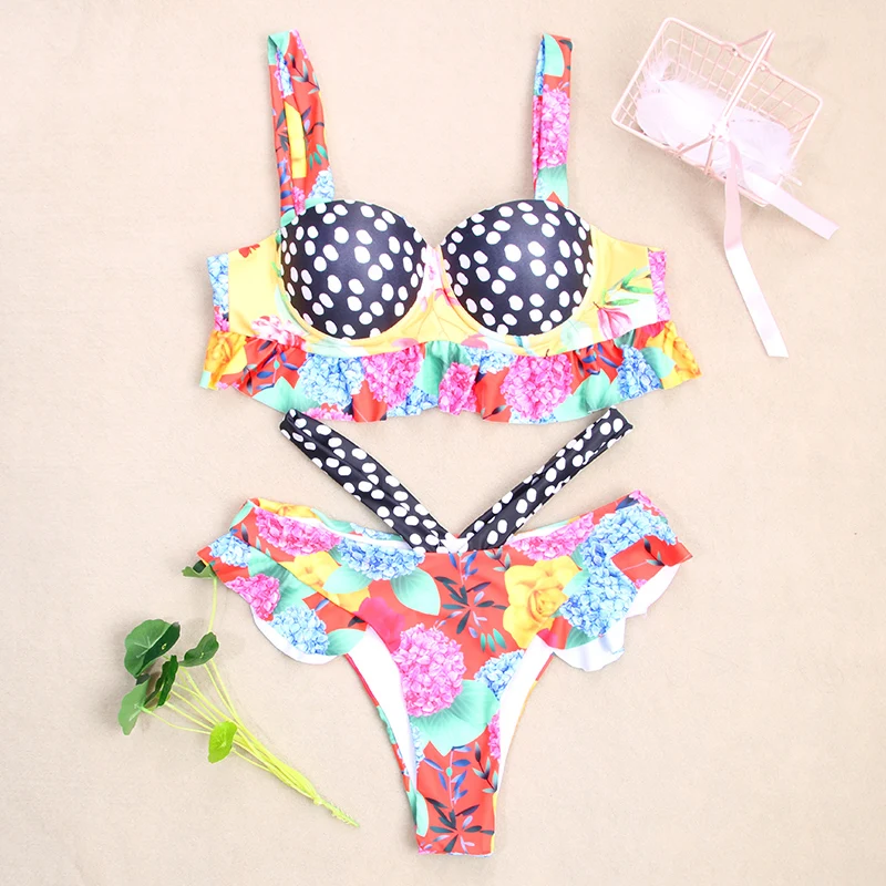 Female Thong Bikini Set