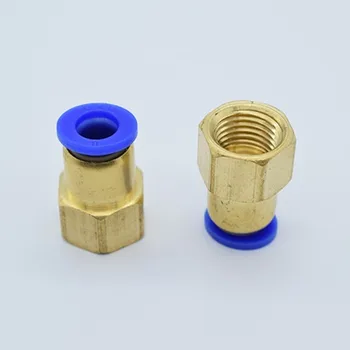 

Quick Connection Of Pneumatic Components Quick Copper Inner Thread Straight Through Trachea Quick Insert OD 4/6/8/10/12/16mm