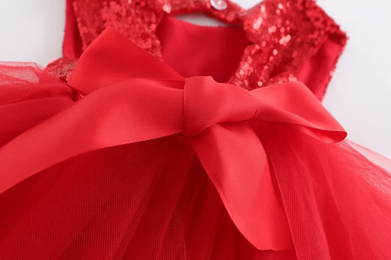 Vestido de Casamento Vestido de Festa para a Menina Vestidos de Verão Princesa Crianças Bebê Fantasia Sleeveles Lantejoulas 23 Mamãe e Bebê