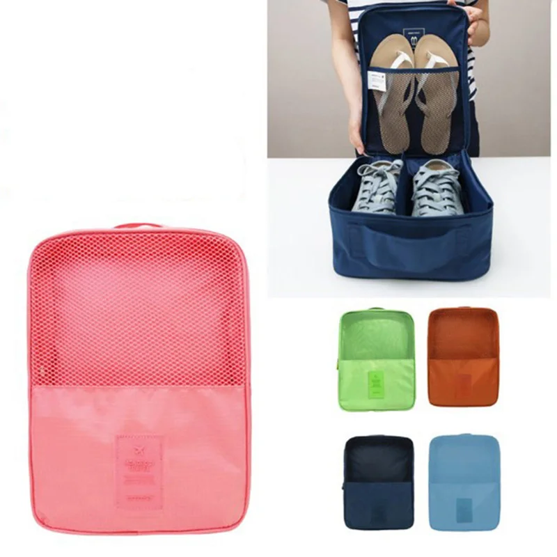 Портативные нейлоновые туфли, сумки для хранения, 3 пары, сумка-тоут для обуви, чехол для путешествий, сумка для хранения, водонепроницаемый износостойкий органайзер для обуви