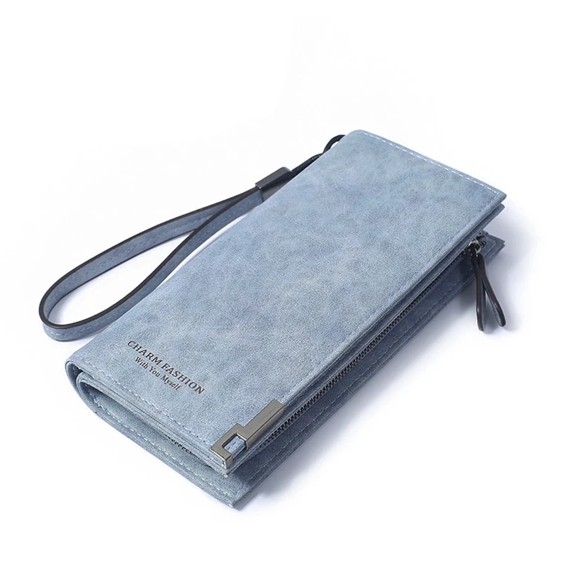 Женский кошелек вместительный из искусственной кожи в стиле ретро|female clutch|ladies